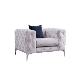 Atelier Del Sofa Silla Alada Gris Claro